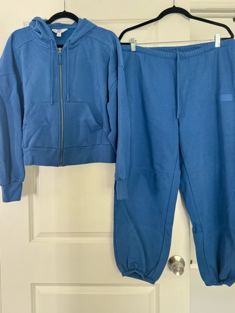 JoyLab Blue Zip Hoodie and Jogger Set M/L